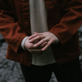 Bark Textured Band Ring - Sterling Silver