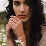 10k Gold Champagne Diamond Solitaire Ring