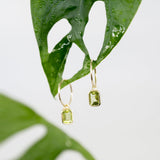 Ophelia Gold Plate Sleeper Earring - Peridot