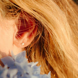 Sterling Silver Mini Dot Stud Earrings