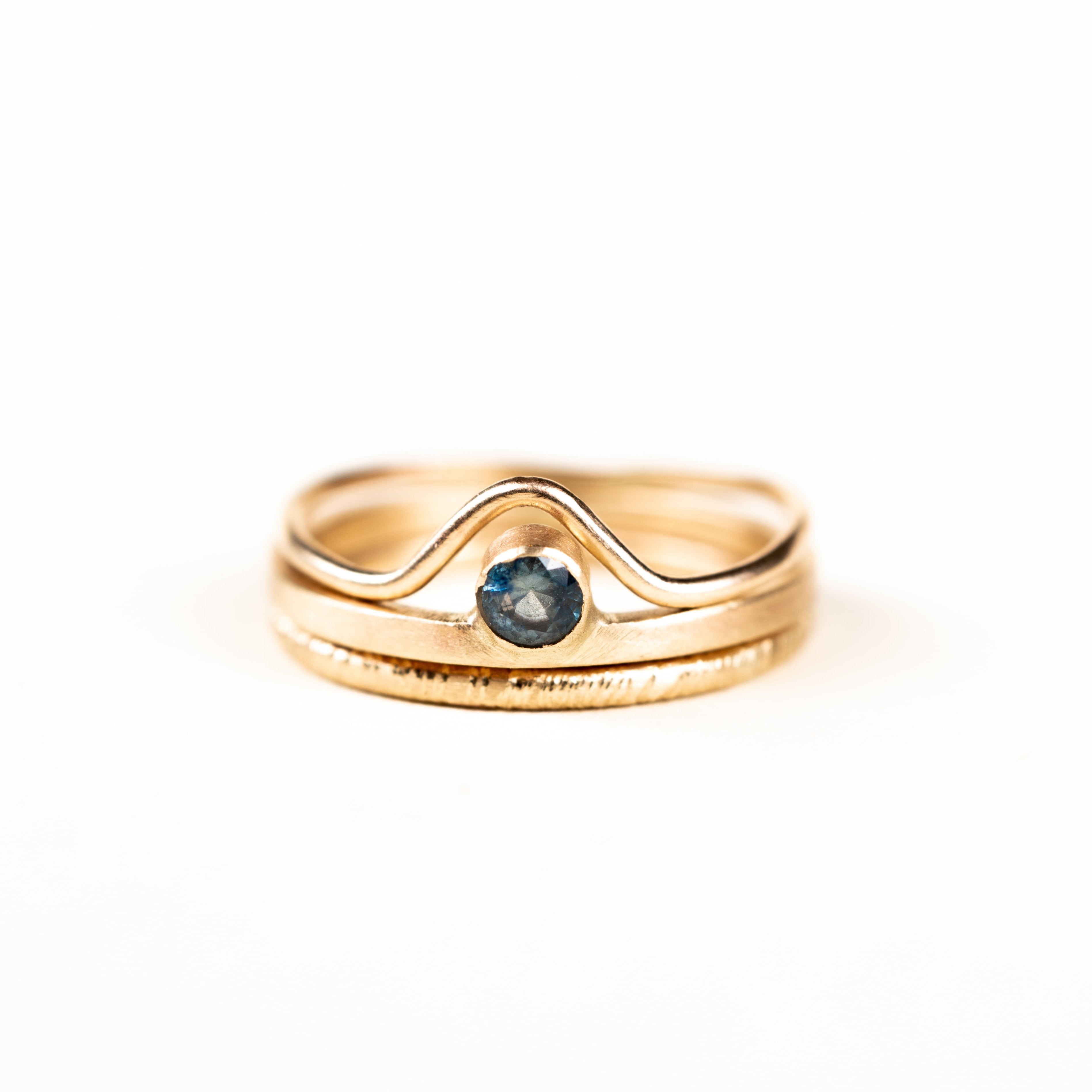 10k Gold Off-Set Ring - Set
