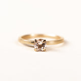 10k Gold Round Morganite Ring