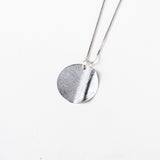 Orbit Wave Necklace - Box Chain - Sterling Silver