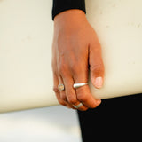 Sterling Silver Bold Rain Ring