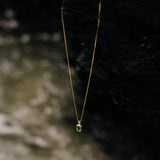 Ophelia Gold Plate Necklace - Peridot