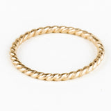 Gold Thick Twist Stacking Ring
