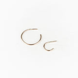 10k Gold Classic Brushed Hoops