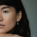 Ophelia Gold Plate Sleeper Earring - Peridot