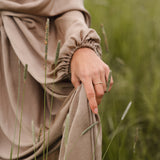 10k Gold Champagne Diamond Solitaire Ring