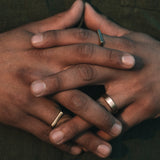 10K Gold Brushed Gold Ring