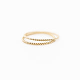 10k Gold Thick Twist Stacking Ring