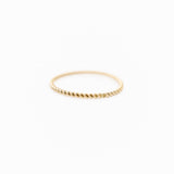 10k Gold Thick Twist Stacking Ring