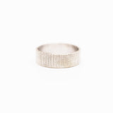 Bark Textured Band Ring - Sterling Silver