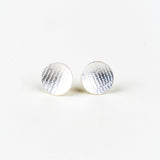 Orbit Textured Studs - Sterling Silver