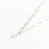 Sterling Silver Eclipse Necklace with Heart