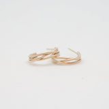 10k Gold Willow Hoops