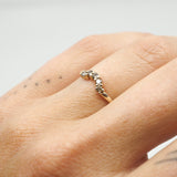 Solid Gold Diamond Halo Ring