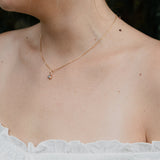 10k Gold Round Salt & Pepper Diamond Necklace