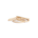 10k Gold Thick Twist Stacking Ring