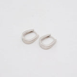 Horseshoe Huggie Hoop -Sterling Silver