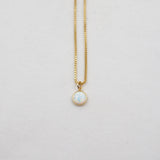 Gold Plated Selene Opal Necklace