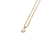 Selene Opal Necklace - Gold Fill