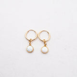 Gold Fill Selene Opal Hoops
