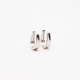 Sterling Silver Horseshoe Huggie Hoop