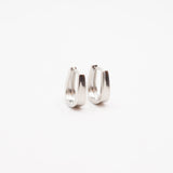 Horseshoe Huggie Hoop -Sterling Silver