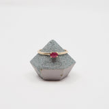 10k Gold Oval Sunlight Ring - East/West