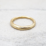 Bague légère 10k or fin Pluie
