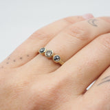 3 Diamond Ring with Bezel Setting