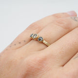 3 Diamond Ring with Bezel Setting