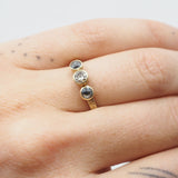 3 Diamond Ring with Bezel Setting