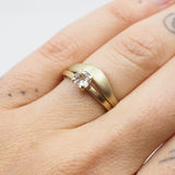 10k Gold Round Morganite Ring