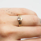 10k Gold Round Morganite Ring