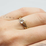 10k Gold Round Morganite Ring