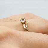 10k Gold Round Morganite Ring