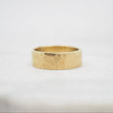 10K Gold Hammered Ring