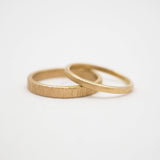 10K Gold Bark Texture Ring
