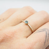10K Gold Montana Sapphire Gemstone Ring