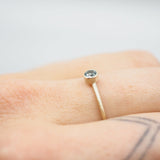 10K Gold Montana Sapphire Gemstone Ring