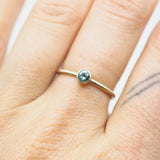 10K Gold Montana Sapphire Gemstone Ring