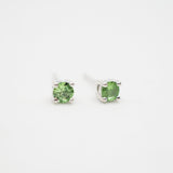 Sterling Silver Tsavorite Studs