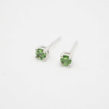 Sterling Silver Tsavorite Studs