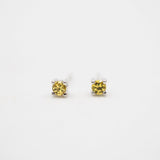 Sterling Silver Yellow Sapphire Studs