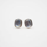 Sterling Silver Labradorite Cabochon Studs