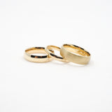 10k Gold Half Round Band Comfort Fit
