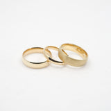 10k Gold Half Round Band Comfort Fit