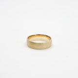 10k Gold Half Round Band Comfort Fit